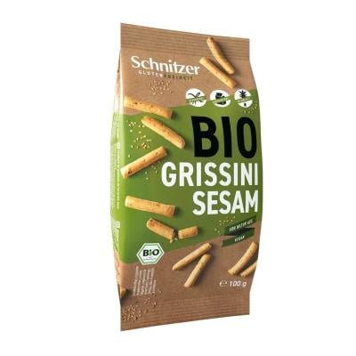 SCHNITZER Bio Grissini maizes nūjiņas ar sezamu bezglutēna 100g