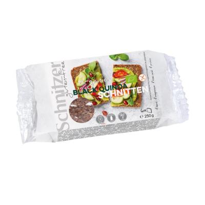 SCHNITZER Bio melnās kvinojas maize bezglutēna (6 šķēles) 250g