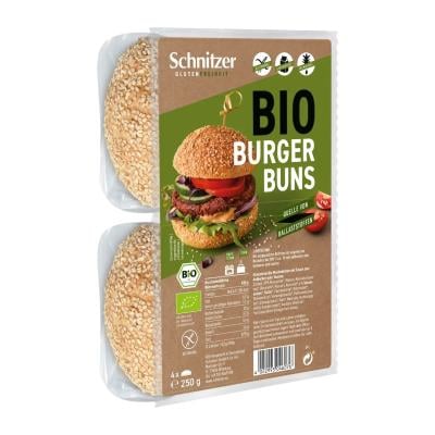 SCHNITZER Bio burgeru maizītes ar sezamu, bezglutēna 250g