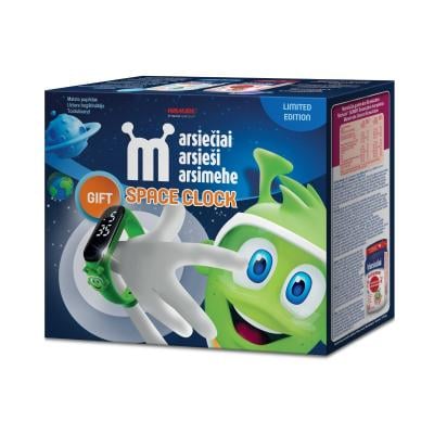MARSIEŠI Gummy Boneactive N50 + Gummies ar Smiltsērkšķi N50 + pulkstenis, komplekts