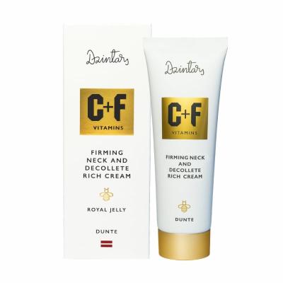 DZINTARS Dunte nostiprinošs krēms kaklam un dekoltē ar C un F vitamīniem 75ml