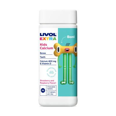 LIVOL EXTRA Kids Calcium tabletes N90