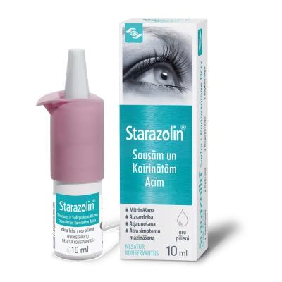 STARAZOLIN Sausām un kairinātām acīm acu pilieni 10ml