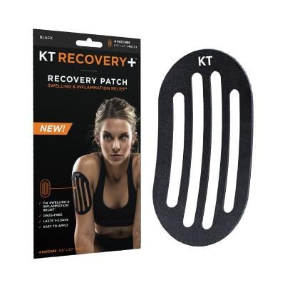 KT TAPE Recovery Patch plāksteris, melns N4