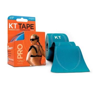 KT TAPE Pro Neon teips gaiši zils, 5m, 20 strēmeles