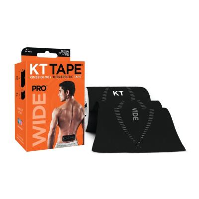 KT TAPE Pro Wide teips melns 2,5 m, 10 strēmeles