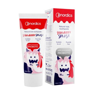 NORDICS Strawberry Splash zobu pasta bērniem ar zemeņu garšu 50ml