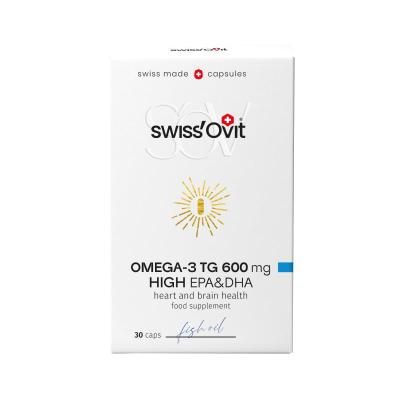 SWISS OVIT Omega-3 TG 600mg zivju eļļa kapsulas N30