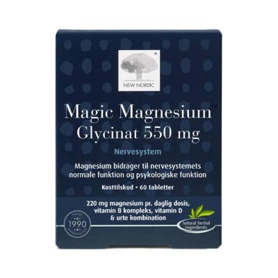 NEW NORDIC Magic Magnesium Glycinat 550 mg tabletes N60