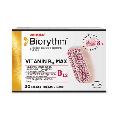 BIORYTHM Vitamin B12 Max kapsulas N30