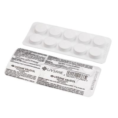 LIVSANE Validol 50mg tabletes N10