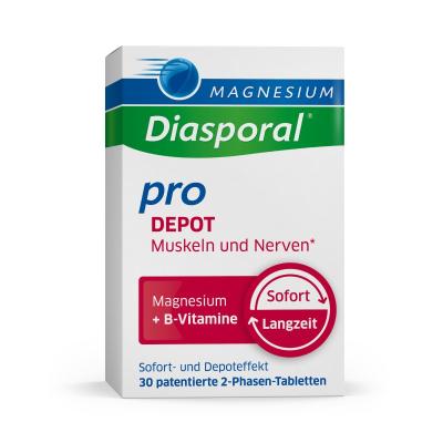 MAGNESIUM DIASPORAL Pro Depot muskuļiem un nerviem tabetes N30