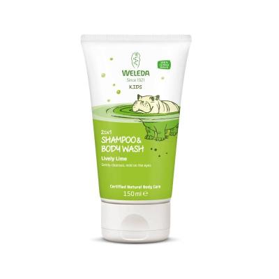 WELEDA Kids Lively Lime 2in1 šampūns un ķermeņa mazgāšanas līdzeklis 150 ml