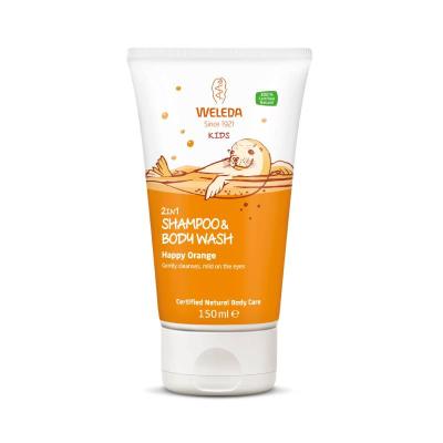 WELEDA Kids Happy Orange 2in1 šampūns un ķermeņa mazgāšanas līdzeklis 150 ml
