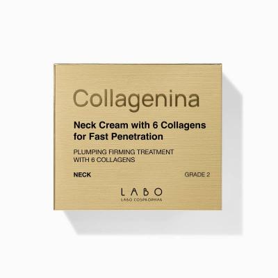 COLLAGENINA kakla un dekolte zonas krēms ar 6 veidu kolagēniem, intensitāte 2 50 ml