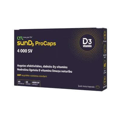 LYL sunD3 ProCaps 4000 SV, kapsulas, N60