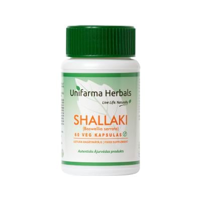 UNIFARMA HERBALS Shallaki (Boswellia serrata) kapsulas N60