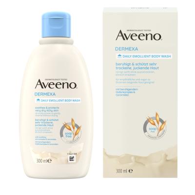 AVEENO Dermexa emolientu ķermeņa mazgāšanas līdzeklis ikdienai bez smaržas 300ml