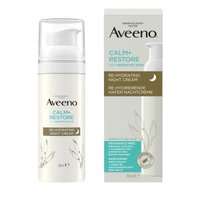 AVEENO Calm+Restore rehidratējošs nakts krēms 50ml