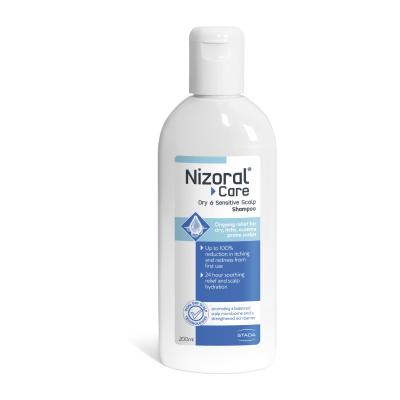 NIZORAL Care Dry&Sensitive Scalp šampūns sausai un jutīgai galvas ādai 200 ml