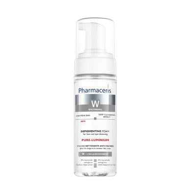 PHARMACERIS W Pure-Luminium balinošas putas sejas un acu mazgāšanai 150ml