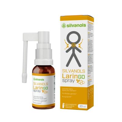 SILVANOLS Laringospray aerosols 20ml
