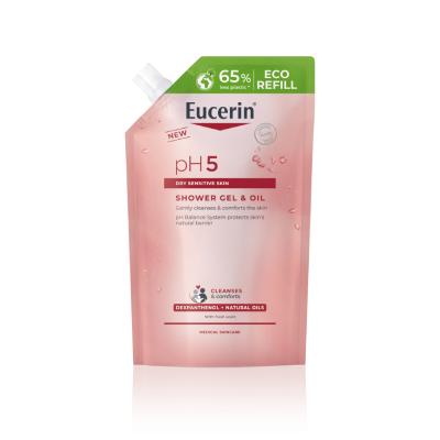 EUCERIN pH5 dušas želeja&eļļa uzpildes iepakojums (Refill) 400ml
