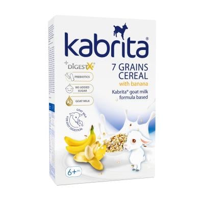 KABRITA 7 graudu putra uz kazas piena pamata ar banāniem 6+m.180g