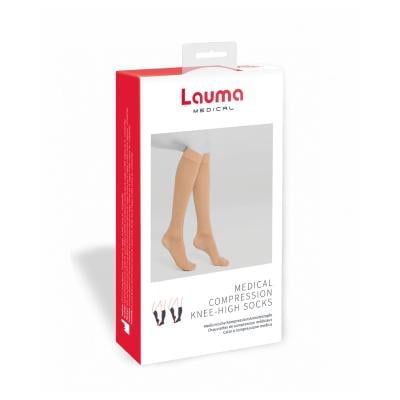LAUMA MEDICAL Medicīniskās kompresijas pusgarās zeķes AD205 biezas,bēšas,izm.3K 1.Ccl