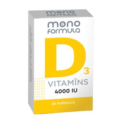 MONO FORMULA D3 vitamīns 4000SV kapsulas N30