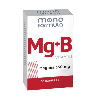 MONO FORMULA Mg+B6 vitamīns kapsulas N30