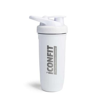 ICONFIT nerūsējošā tērauda šeikeris balts 900ml