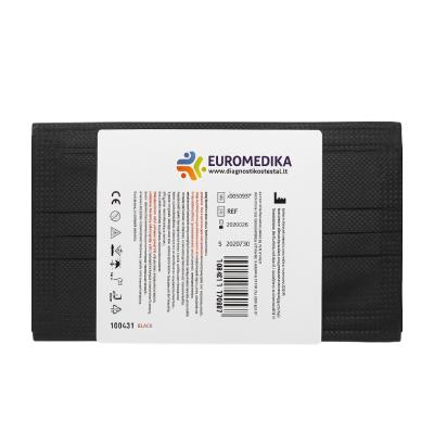 EUROMEDIKA Medicīniskā 3-slāņu vienreizlietojamā sejas maska, melna N5