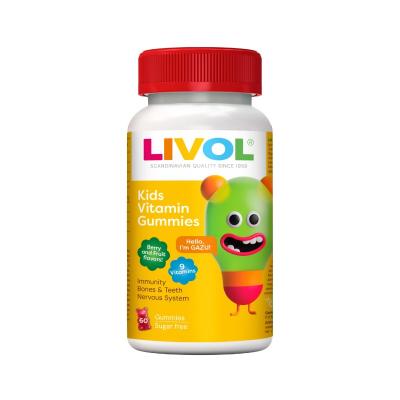 LIVOL Kids vitamīnu košļājamās pastilas N60