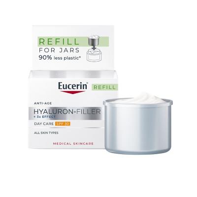 EUCERIN Hyaluron-Filler + 3x Effect SPF 30 dienas krēms uzpildes iepakojums (Refill) 50 ml