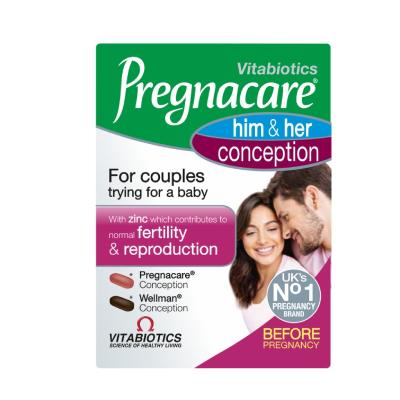 PREGNACARE Him & Her Conception tabletes N60