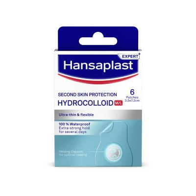 HANSAPLAST Second Skin Protection hidrokoloīdie plāksteri N6