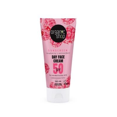 ORGANIC SHOP SPF50 dienas sejas krēms normālai un sausai ādai 50ml