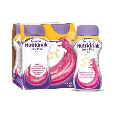 NUTRIDRINK Jucy Plus ar atsvaidzinošo aveņu garšu 200ml N4
