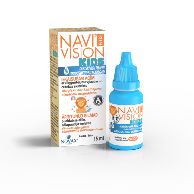 NAVIVISION Plus Kids Iekaisušām acīm acu pilieni 15ml
