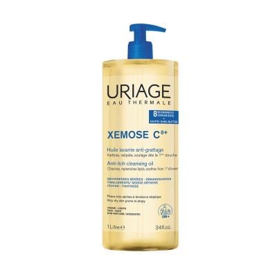 URIAGE Xemose C8+ Huile eļļas mazgāšanās līdzeklis sejai un ķermenim 1000 ml