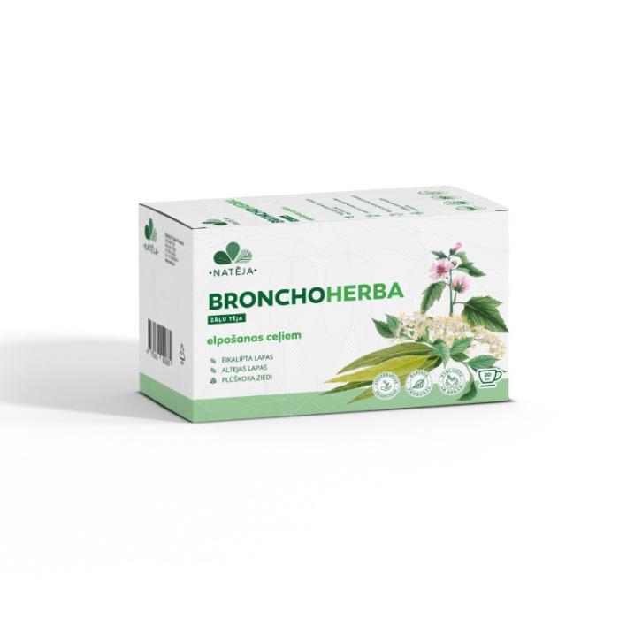 NATĒJA BronchoHerba, zāļu tēja pieaugušajiem N20