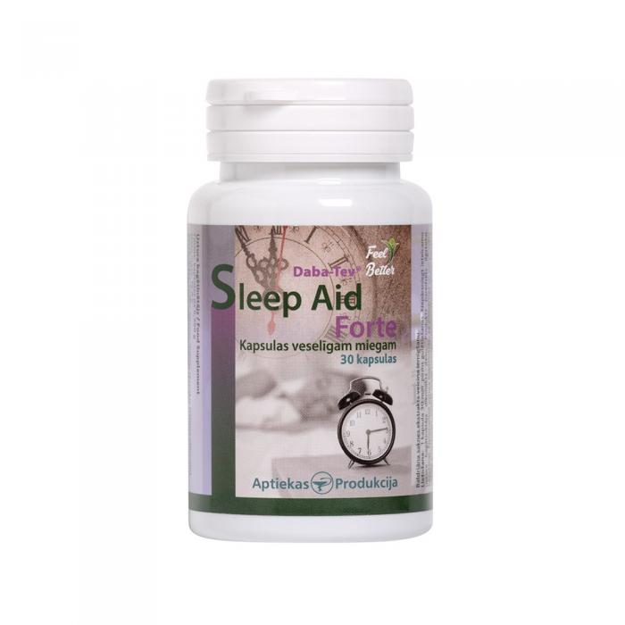 Sleep Aid Forte, Daba-Tev® - 0,5 g cietā želatīna kapsulas N30