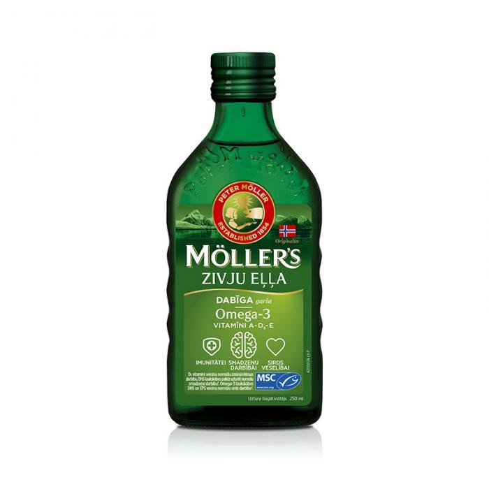 Möller’s zivju eļļa (Dabīga garša) 250 ml 