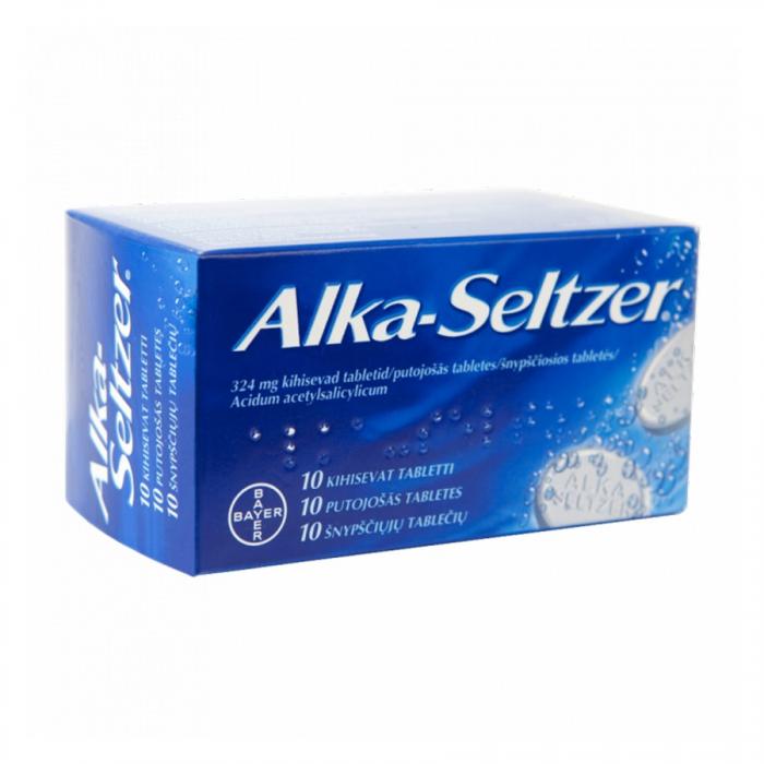 ALKA-SELTZER 324mg putojošās tabletes N10