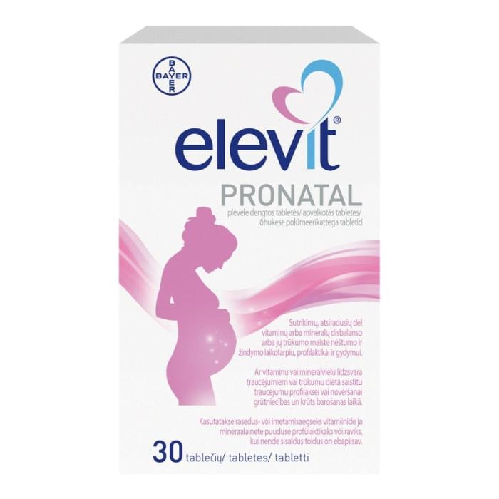 Elevit Pronatal apvalkotās tabletes N30