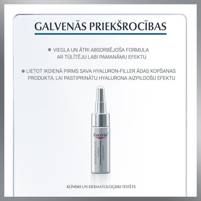 EUCERIN Hyaluron filler serums koncentrāts 5 ml 6 gab.