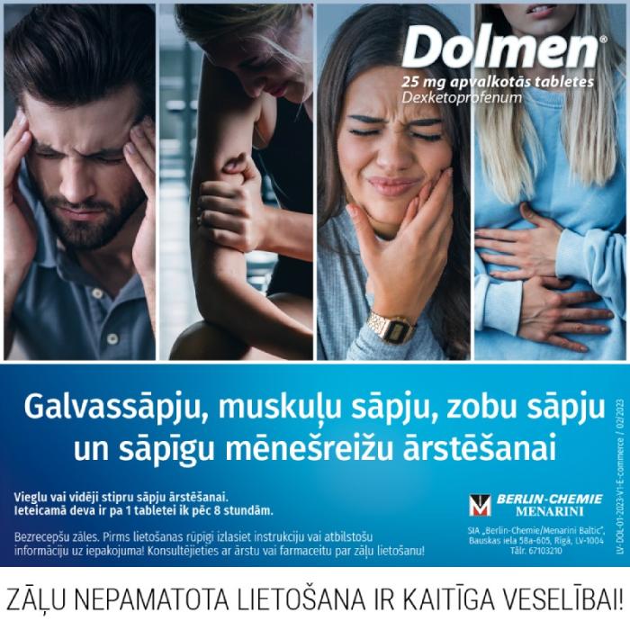 DOLMEN 25 mg tabletes N10   
