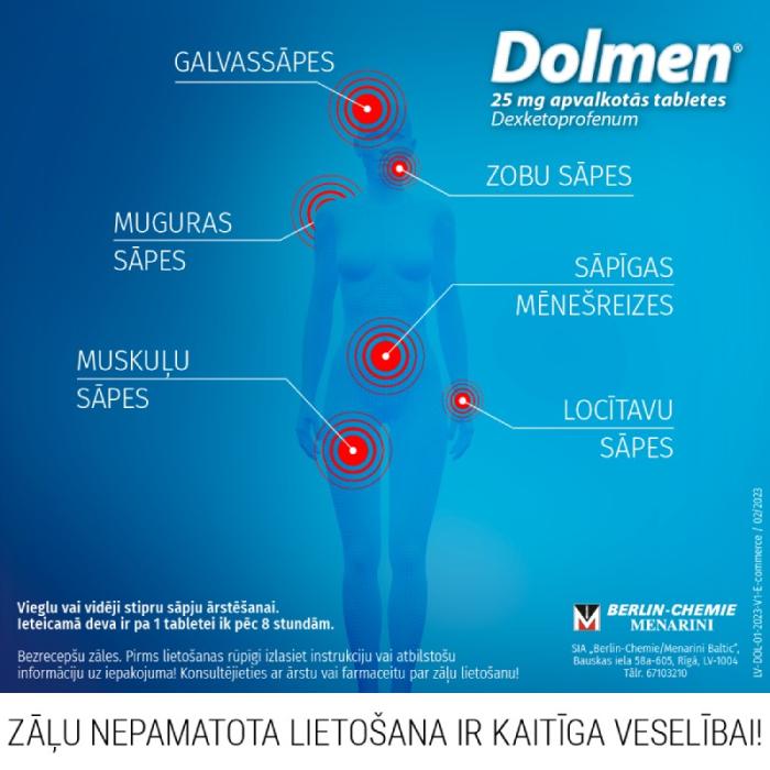 DOLMEN 25 mg tabletes N10   