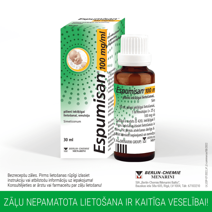 ESPUMISAN 100mg/ml pilieni 30 ml  